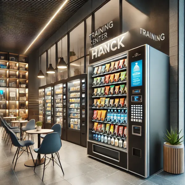 Pour une pause réussie en centre de formation : snacks et boissons avec règlement carte bleu