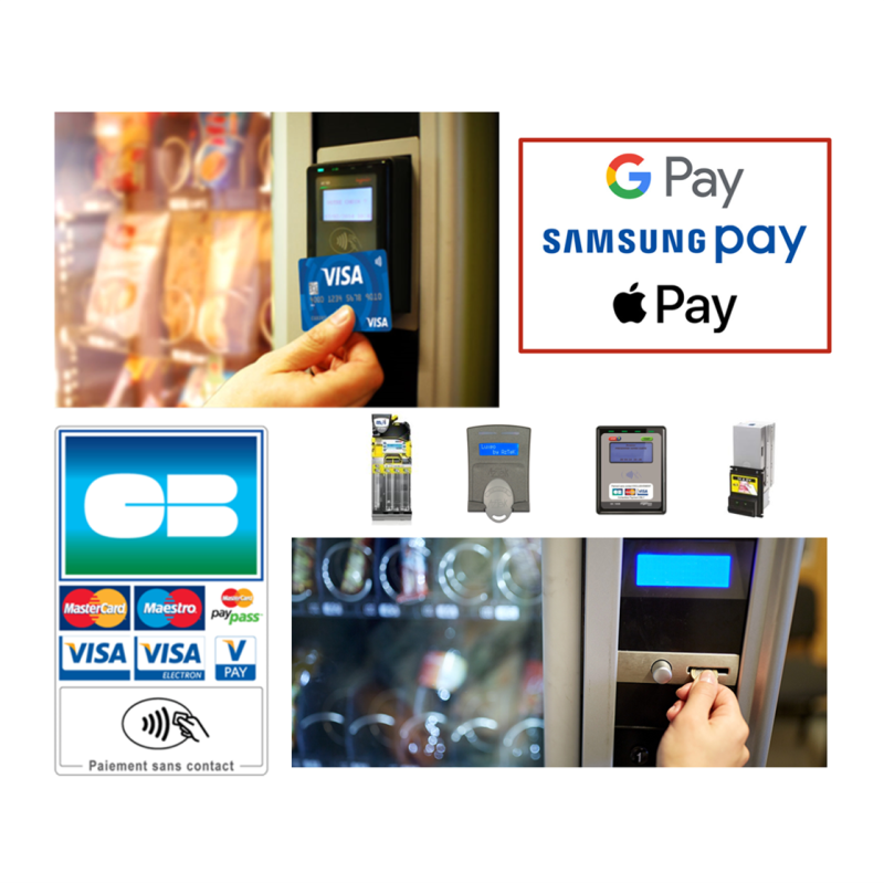 Découvrez les systèmes de paiement proposés pour équiper nos distributeurs automatiques de produits frais